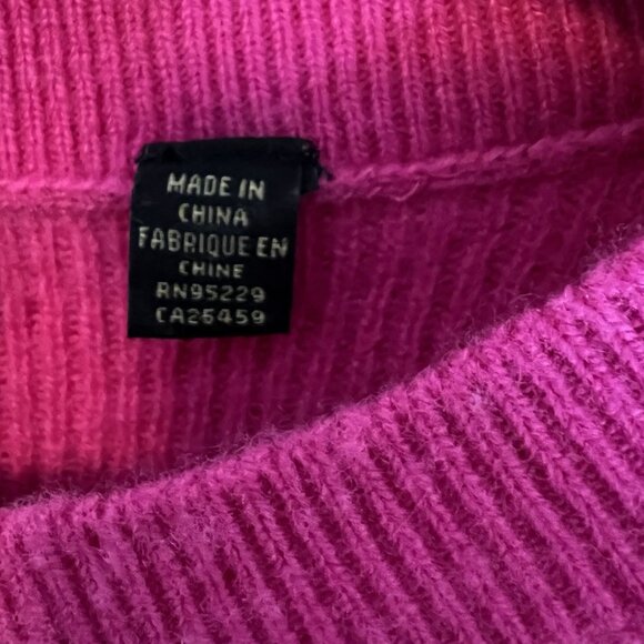 Ted Baker London Women’s Bobbe Peplum Sweater Wool Cashmere Blend Pink Size 2 - Picture 7 of 8